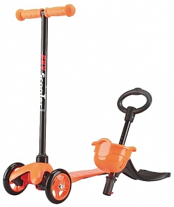 Трёхколесный оранжевый самокат Maxi Scooter SKL-06B (21st scooter, SKL-06B_Orange) 